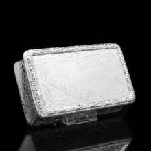 Load image into Gallery viewer, RESERVED - A Huge Solid Silver Table Snuff Box Victorian - Thomas Johnson 1869 - Artisan Antiques