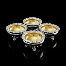 Load image into Gallery viewer, A Magnificent Set of 4 Georgian Solid Silver Salt Cellars - Barnard 1837
