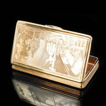Load image into Gallery viewer, Fine Engraved French Silver Gilt Snuff Box - c.1850 - Artisan Antiques
