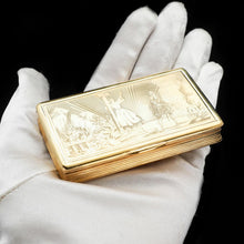 Load image into Gallery viewer, Fine Engraved French Silver Gilt Snuff Box - c.1850 - Artisan Antiques