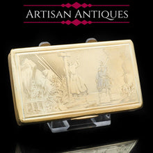 Load image into Gallery viewer, Fine Engraved French Silver Gilt Snuff Box - c.1850 - Artisan Antiques