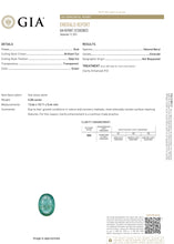 Load image into Gallery viewer, 5CT Natural Emerald & Diamond 14K White Gold Cluster Ring - GIA Certified