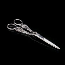 Load image into Gallery viewer, Georgian Solid Silver Grape Scissors - William Eley & William Fearn 1816 - Artisan Antiques