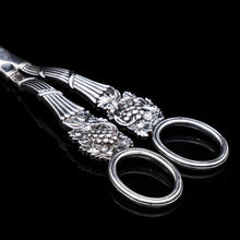 Load image into Gallery viewer, Georgian Solid Silver Grape Scissors - William Eley & William Fearn 1816 - Artisan Antiques
