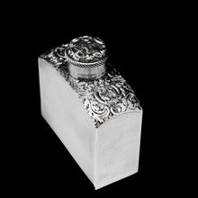 Load image into Gallery viewer, A Georgian Solid Silver Engraved & Engine Turned Hip Flask - Archibald Douglas 1835 - Artisan Antiques