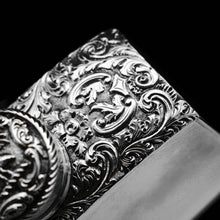Load image into Gallery viewer, A Georgian Solid Silver Engraved & Engine Turned Hip Flask - Archibald Douglas 1835 - Artisan Antiques