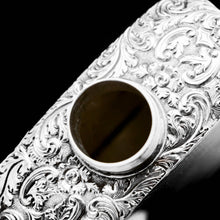 Load image into Gallery viewer, A Georgian Solid Silver Engraved & Engine Turned Hip Flask - Archibald Douglas 1835 - Artisan Antiques