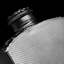 Load image into Gallery viewer, A Georgian Solid Silver Engraved & Engine Turned Hip Flask - Archibald Douglas 1835 - Artisan Antiques