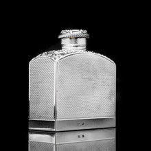 Load image into Gallery viewer, A Georgian Solid Silver Engraved & Engine Turned Hip Flask - Archibald Douglas 1835 - Artisan Antiques