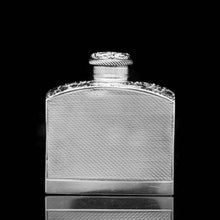Load image into Gallery viewer, A Georgian Solid Silver Engraved & Engine Turned Hip Flask - Archibald Douglas 1835 - Artisan Antiques