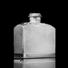 Load image into Gallery viewer, A Georgian Solid Silver Engraved & Engine Turned Hip Flask - Archibald Douglas 1835 - Artisan Antiques