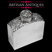 Load image into Gallery viewer, A Georgian Solid Silver Engraved & Engine Turned Hip Flask - Archibald Douglas 1835 - Artisan Antiques