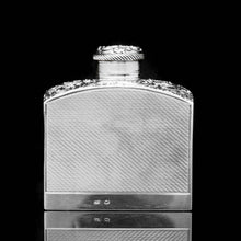 Load image into Gallery viewer, A Georgian Solid Silver Engraved & Engine Turned Hip Flask - Archibald Douglas 1835 - Artisan Antiques