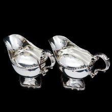 Load image into Gallery viewer, A Pair of Georgian Solid Silver Pedestal Sauce Boats - William Collins 1774 - Artisan Antiques