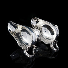 Load image into Gallery viewer, A Pair of Georgian Solid Silver Pedestal Sauce Boats - William Collins 1774 - Artisan Antiques