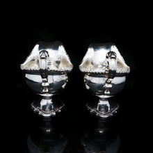 Load image into Gallery viewer, A Pair of Georgian Solid Silver Pedestal Sauce Boats - William Collins 1774 - Artisan Antiques