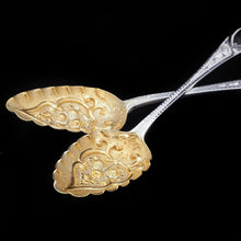 Load image into Gallery viewer, A Pair of Georgian Silver Berry Spoons - Peter & Ann Bateman 1796 - Artisan Antiques