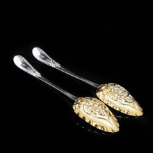 Load image into Gallery viewer, A Pair of Georgian Silver Berry Spoons - Peter & Ann Bateman 1796 - Artisan Antiques