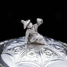 Load image into Gallery viewer, Georgian Solid Silver 3-Piece Chased Tea Set Chinoiserie Interest - Robert Peppin 1824 - Artisan Antiques