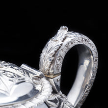 Load image into Gallery viewer, Georgian Solid Silver 3-Piece Chased Tea Set Chinoiserie Interest - Robert Peppin 1824 - Artisan Antiques