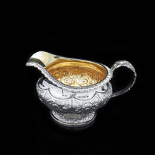 Load image into Gallery viewer, Georgian Solid Silver 3-Piece Chased Tea Set Chinoiserie Interest - Robert Peppin 1824 - Artisan Antiques