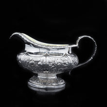 Load image into Gallery viewer, Georgian Solid Silver 3-Piece Chased Tea Set Chinoiserie Interest - Robert Peppin 1824 - Artisan Antiques