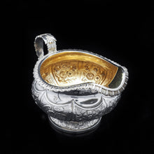 Load image into Gallery viewer, Georgian Solid Silver 3-Piece Chased Tea Set Chinoiserie Interest - Robert Peppin 1824 - Artisan Antiques