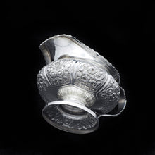 Load image into Gallery viewer, Georgian Solid Silver 3-Piece Chased Tea Set Chinoiserie Interest - Robert Peppin 1824 - Artisan Antiques