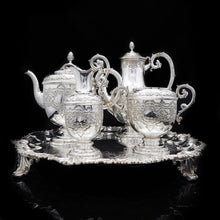 Load image into Gallery viewer, A Very Large Georgian Solid Silver Salver Tray by John Israel 1801 - Artisan Antiques