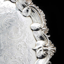 Load image into Gallery viewer, A Very Large Georgian Solid Silver Salver Tray by John Israel 1801 - Artisan Antiques