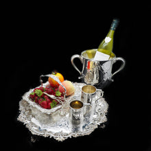 Load image into Gallery viewer, A Very Large Georgian Solid Silver Salver Tray by John Israel 1801 - Artisan Antiques