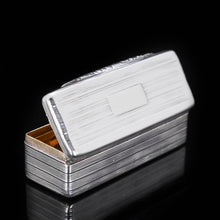 Load image into Gallery viewer, Sleek Rectangular Georgian Silver Snuff Box - Edward Smith 1819 - Artisan Antiques