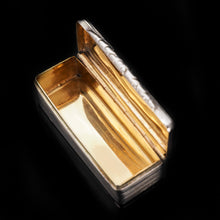 Load image into Gallery viewer, Sleek Rectangular Georgian Silver Snuff Box - Edward Smith 1819 - Artisan Antiques