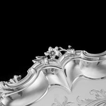 Load image into Gallery viewer, A Huge Solid Sterling Silver Victorian Two-Handled Tray with Cast Border & Fine Engravings - Barnard 1857 - 72cm (3.8kg)