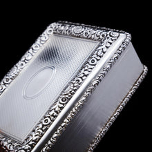 Load image into Gallery viewer, A Huge Solid Silver Table Snuff Box - Daniel & John Wellby 1912 - Artisan Antiques