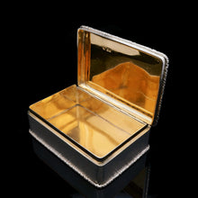 Load image into Gallery viewer, A Huge Solid Silver Table Snuff Box - Daniel & John Wellby 1912 - Artisan Antiques