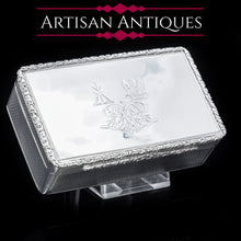 Load image into Gallery viewer, A Thick Solid Silver Table Snuff Box Georgian - Edward Edwards 1833 - Artisan Antiques