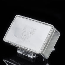 Load image into Gallery viewer, A Thick Solid Silver Table Snuff Box Georgian - Edward Edwards 1833 - Artisan Antiques