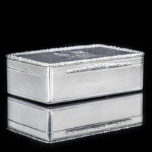 Load image into Gallery viewer, A Thick Solid Silver Table Snuff Box Georgian - Edward Edwards 1833 - Artisan Antiques