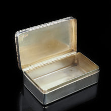 Load image into Gallery viewer, A Thick Solid Silver Table Snuff Box Georgian - Edward Edwards 1833 - Artisan Antiques