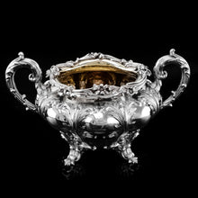 Load image into Gallery viewer, Spectacular Antique Georgian Solid Silver Tea/Coffee Set with Chased Acanthus - Barnard 1833/4