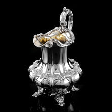 Load image into Gallery viewer, Spectacular Antique Georgian Solid Silver Tea/Coffee Set with Chased Acanthus - Barnard 1833/4