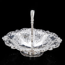 Load image into Gallery viewer, A Stunning Large Victorian Solid Silver Basket - Martin Hall & Co 1858 - Artisan Antiques