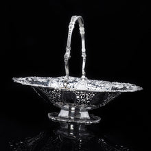 Load image into Gallery viewer, A Stunning Large Victorian Solid Silver Basket - Martin Hall & Co 1858 - Artisan Antiques