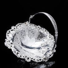 Load image into Gallery viewer, A Stunning Large Victorian Solid Silver Basket - Martin Hall & Co 1858 - Artisan Antiques
