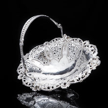 Load image into Gallery viewer, A Stunning Large Victorian Solid Silver Basket - Martin Hall & Co 1858 - Artisan Antiques