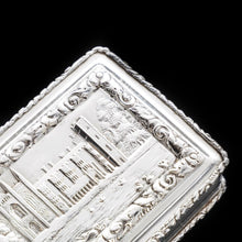 Load image into Gallery viewer, Newstead Abbey "Castle Top" Silver Table Snuff Box - Nathaniel Mills 1838 - Artisan Antiques