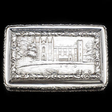 Load image into Gallery viewer, Newstead Abbey "Castle Top" Silver Table Snuff Box - Nathaniel Mills 1838 - Artisan Antiques