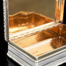 Load image into Gallery viewer, Newstead Abbey "Castle Top" Silver Table Snuff Box - Nathaniel Mills 1838 - Artisan Antiques