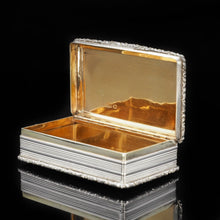 Load image into Gallery viewer, Newstead Abbey "Castle Top" Silver Table Snuff Box - Nathaniel Mills 1838 - Artisan Antiques
